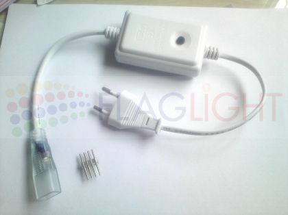 Захранващ кабел с контролер за 220V  RGB LED лента